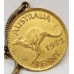 AUSTRALIA 1952 . ONE 1 PENNY . GOLD PLATED and CONRAD ONE 1 DOLLAR TOKEN